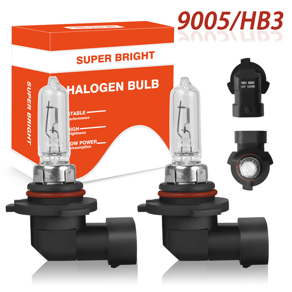 NSDXCT For 2006-2009 Toyota Sienna 9005/HB3 Halogen 100W 12V Headlight Bulb 2pcs