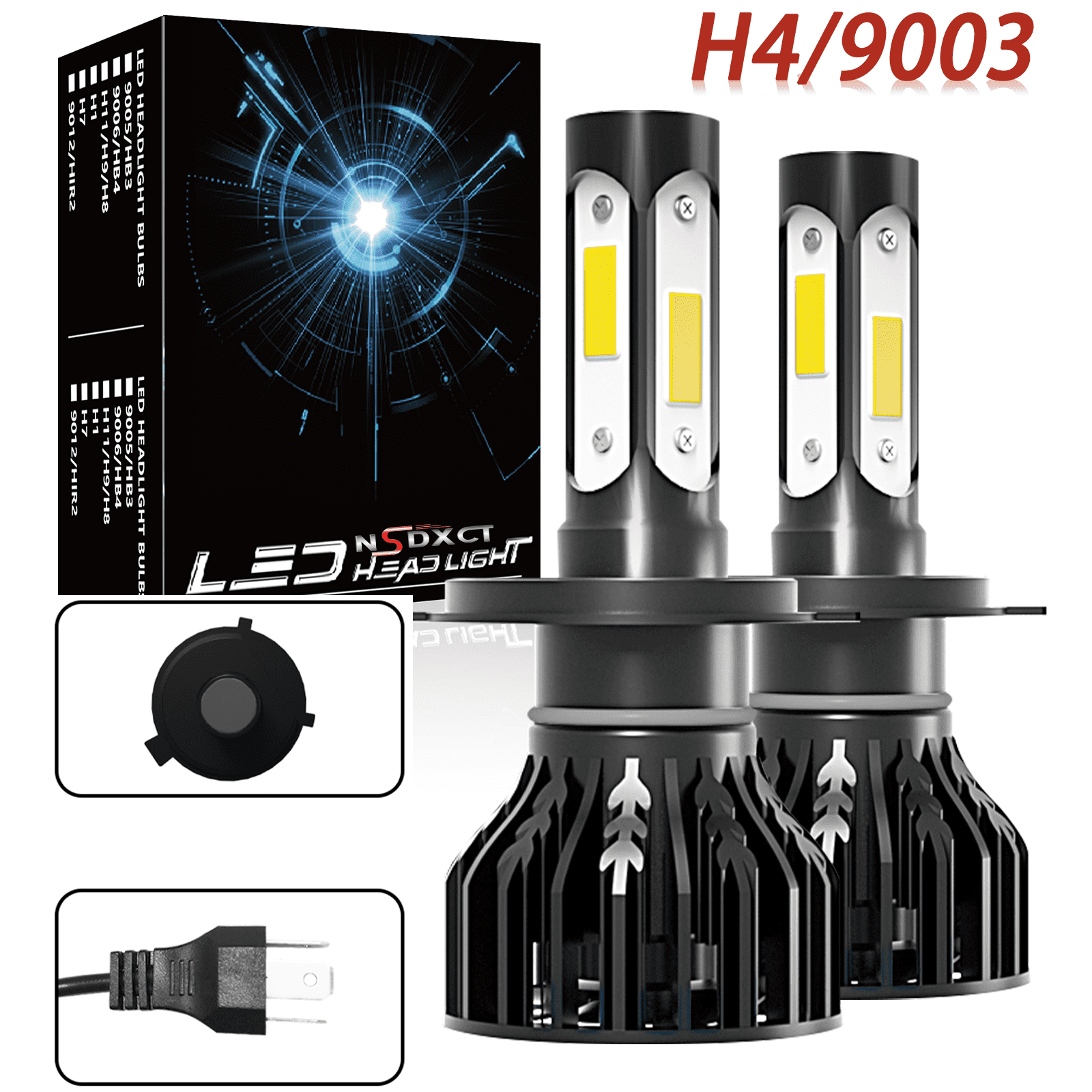 NSDXCT For 2012-2015 Toyota Tacoma 2013 2014 H4 9003 LED Headlight ...