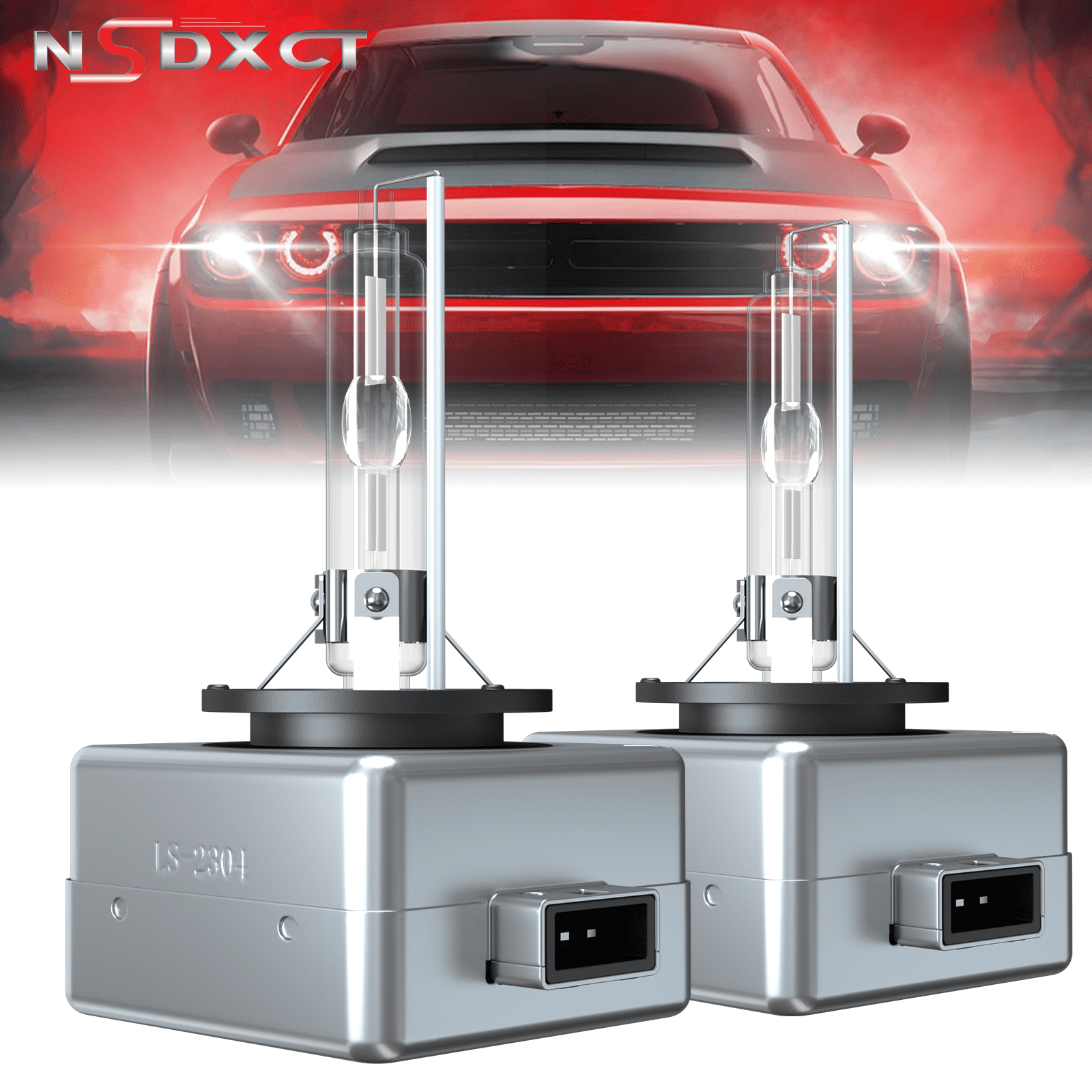 NSDXCT For Dodge Challenger 2015 2016 2017 2018 2019 2020 D3S 6000K Xenon HID Headlight Bulb White 12V Car 35W 2pcs