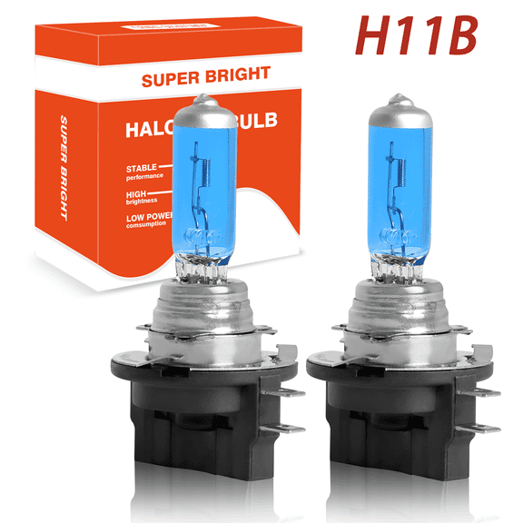 NSDXCT H11B Basic Auto Halogen Headlight Bulb, Low Beam Bulbs Kit,2 pack, Compatible with Multiple Cars