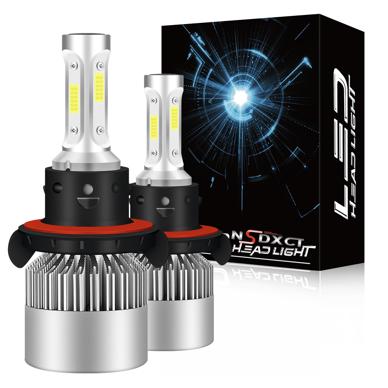 NSDXCT H13 9008 LED Headlight Bulbs High Low Beam for Hummer H3 2006 ...