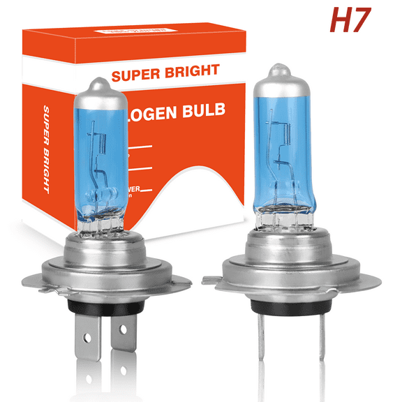 NSDXCT H7 Halogen Headlight or Fog Light Bulb, 300% White Light Direct Replacement Bulb, Pack of 2