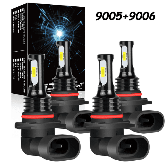 NSDXCT for 2003-2008 Toyota Matrix White LED Headlight Bulbs High Low Beam 9005+9006,Pack of 4