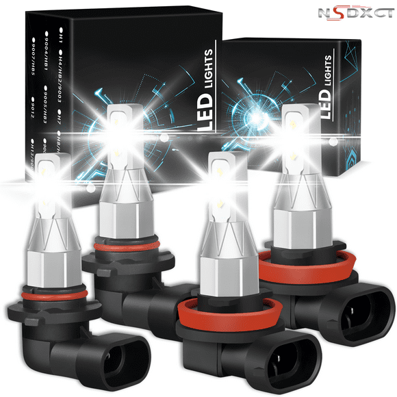 NSDXCT for 2015 2016 2017 2018 2019 Honda CR-V CRV LED Headlight Bulbs 9005 HB3 High Beam H11 Low Beam 4pc