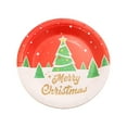 thumbnail image 1 of NSESSHome 10PCS Christmas Paper Plates and Napkins, Cute Cartoon Santa Christmas Disposable Dinnerware Set, Red Holiday Party Plate for Christmas Xmas New Year Party Decor, 1 of 7
