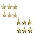 thumbnail image 1 of NSESSHome 12Pcs Glitter Star Pendant Christmas Tree Five-Pointed Star Ornaments Mini Three-Dimensional Star Decors for Xmas Trees, Wedding Party Holiday Hanging Decors, 1 of 8