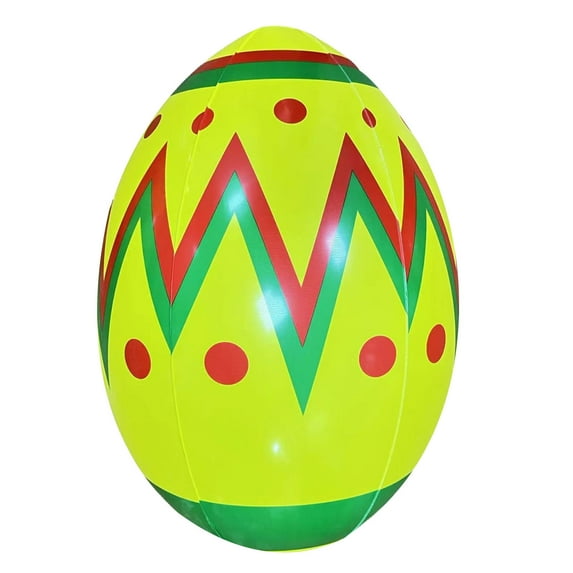 NSESSHome 15.75 Inch Inflatable Easter Eggs Easter Outdoor Yard Decoration Large Easter Inflatable Hanging Eggs Ornaments Giant PVC Kids Toys Colorful Eggs for Garden Lawn Party Decor