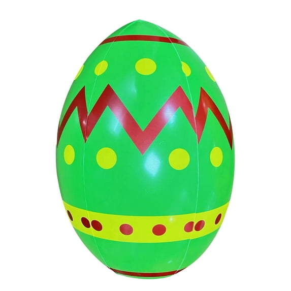 NSESSHome 15.75 Inch Inflatable Easter Eggs Easter Outdoor Yard Decoration Large Easter Inflatable Hanging Eggs Ornaments Giant PVC Kids Toys Colorful Eggs for Garden Lawn Party Decor
