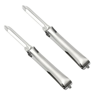 NSESSHome 2Pcs Stainless Steel Multi-Function Kitchen Peeler, Sharp and Durable Blade, Effortlessly Peels Vegetables and Fruits, Essential Kitchen Tool