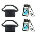 thumbnail image 1 of NSESSHome 2Pcs Waterproof Fanny Pack, 2Pcs Waterproof Pouch for Phone Passport Wallet Purse with Waist Strap,Floating Waterproof Bags for Travel Beach Swimming Kayaking Boating Pool Accessories, 1 of 5