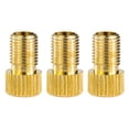 thumbnail image 1 of NSESSHome 3Pcs Brass Valve Adaptor, Convert Presta to Schrader for All Types of Bikes, e-Bikes, and e-Scooters - Inflate Tire Using Standard Pump or Air Compressor, 1 of 3