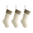 thumbnail image 1 of NSESSHome 3Pcs Knitted Christmas Stocking Classic Large Stockings for Family Holiday Christmas Party Decorations, 1 of 8