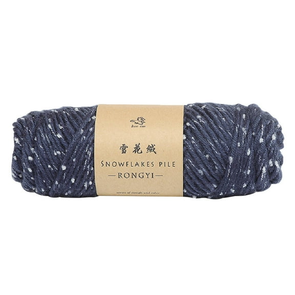 NSESSHome 4 Skeins Snowflake Crochet Yarn - Thick Wool Baby and Lover Cotton Scarf, Sweater, and DIY Projects, 100g, Soft, Warm & Breathable