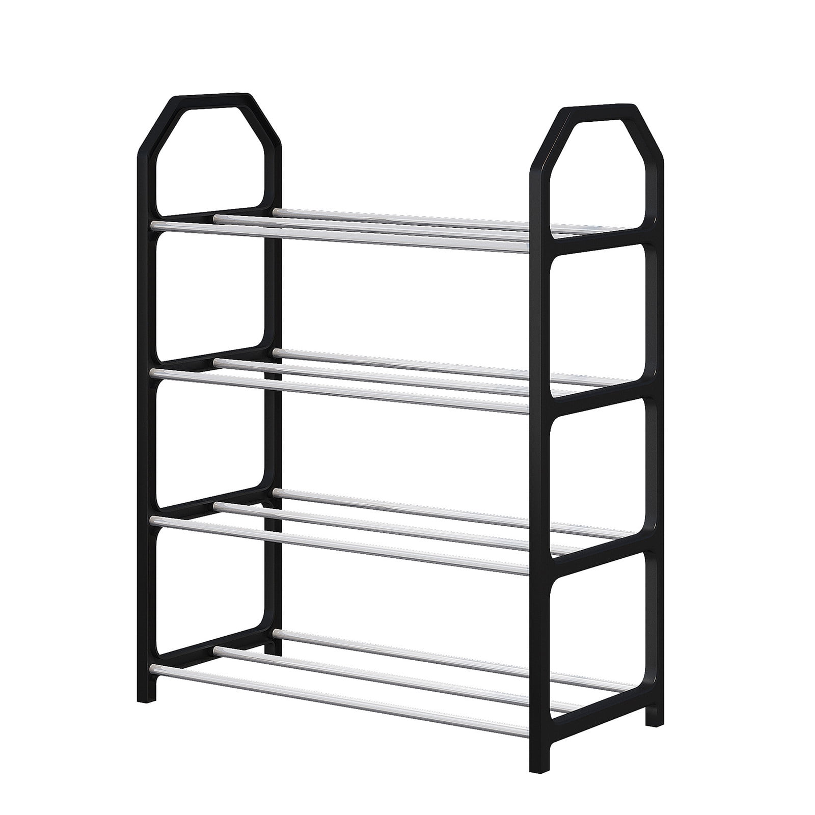 NSESSHome 4 Tier Shoe Rack, Shoe Shelf Storage Organizer Heavy Duty ...