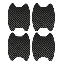 NSESSHome 4PCS Sticker, Carbon Fiber Anti-Scratches Car Door Cup Protector, Non-Marking Auto Door Handle Protective Film, Universal for Most Car Handles