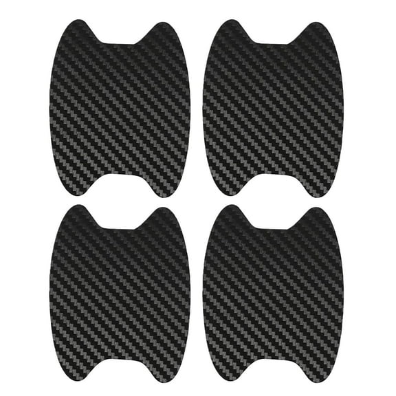 NSESSHome 4PCS Sticker, Carbon Fiber Anti-Scratches Car Door Cup Protector, Non-Marking Auto Door Handle Protective Film, Universal for Most Car Handles