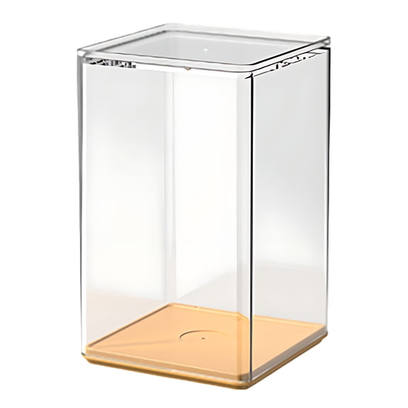 NSESSHome 4Pcs Display Boxes Clear Acrylic Figures Display Case Stackable Blind Box for Collectibles-Figures, Fully Assembled Dustproof Storage Organizer Box for Lego Collectibles Action Figures
