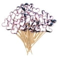 thumbnail image 1 of NSESSHome 50 Pcs Toothpicks For Appetizers, Heart Cocktail Picks Toothpicks For Food Cocktail Skewers Heart Shaped Toothpicks For Drinks, Fruit, Charcuterie, Wedding Toothpicks For Appetizers, 1 of 8