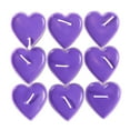 thumbnail image 1 of NSESSHome 9 Pack Heart Shaped Unscented Tea Lights Candles, Smokeless Tealight Candles, Decorations for Wedding, Party, Votives, Oil Burners and Christma, 1 of 4