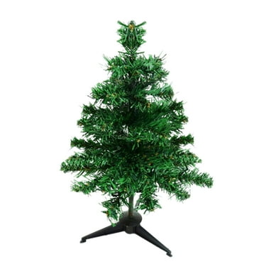 NSESSHome Artificial Christmas Tree Tabletop Christmas Tree with Plastic Stand Mini Xmas Pine Tree for Party Supplies Indoor Outdoor Holiday Home Decoration