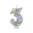 thumbnail image 1 of NSESSHome Birthday Candle for Cake, Glitter with Butterfly, 2.7 inch Happy Birthday Candle, Cake Topper Decoration for 3 Year Old Birthday Party, 1 of 6