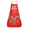 thumbnail image 1 of NSESSHome Christmas Aprons Adult Aprons Santa Apron Kitchen Cooking Apron for Christmas Party Chef Cooking Restaurant House Cleaning Gardening Home, 1 of 3