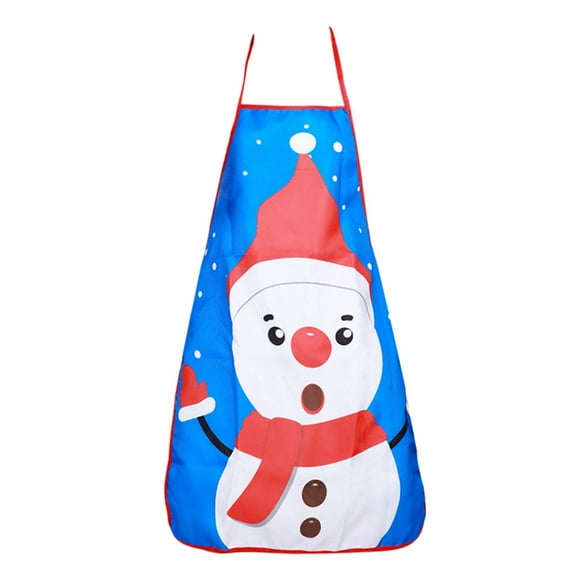 NSESSHome Christmas Aprons Adult Aprons Santa Apron Kitchen Cooking Apron for Christmas Party Chef Cooking Restaurant House Cleaning Gardening Home
