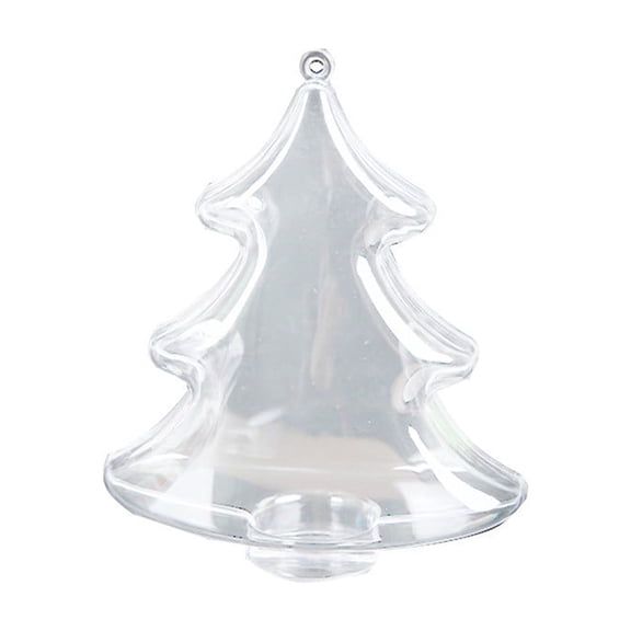 NSESSHome Christmas Candy Jars with Lids, Christmas Tree Shape Plastic Candy Box for Christmas Party Clear Candy Containers for Birthday Wedding Decor