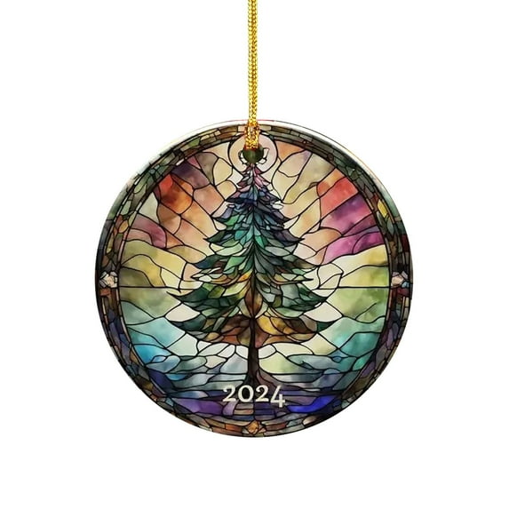 NSESSHome Christmas Decorations Christmas Tree Ornaments Round Xmas Hanging Decor for Indoor Home Party Decoration, Tree Ornaments, Events, and Christmas