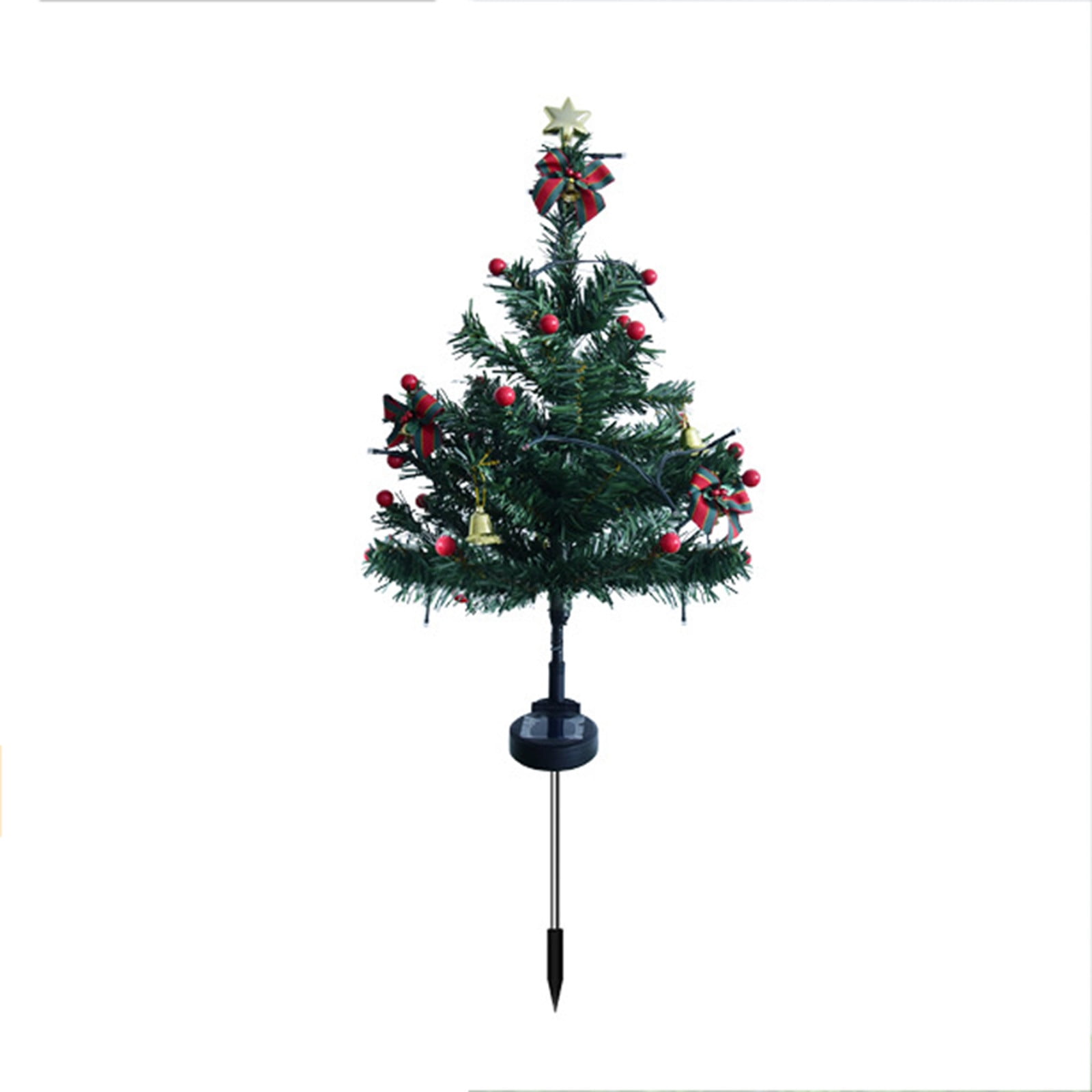 NSESSHome Christmas Decorations Outdoor Solar Christmas Tree with 20pcs ...