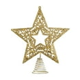 thumbnail image 1 of NSESSHome Christmas Tree Toppers Xmas Glitter Gold Hollow Star Treetop Topper for Christmas Tree Decoration, 1 of 6