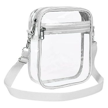NSESSHome Clear Bag for Stadium Events, Clear Crossbody Purse Bag clear bags for Concerts Sports Events Festivals
