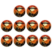NSESSHome 10Pcs Disposable Paper Plates for Spooky Halloween Party Decorations, Halloween Party Supplies