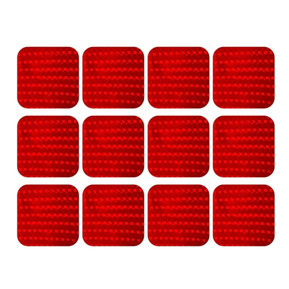 NSESSHome 12PCS Reflective Bicycle Stickers Adhesive Tape For Bike Car Bag Decor