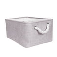 thumbnail image 1 of NSESSHome 1PC Canvas Fabric Foldable Basket Laundry Storage Baskets With Handles For Toys, 1 of 5