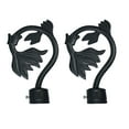 thumbnail image 1 of NSESSHome Clearance 1pcs Curtain Rod Finials Leaf Shaped Curtain Rod End Drapery Rail Pole Cap, 1 of 4