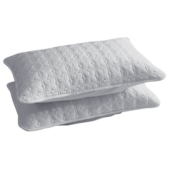 NSESSHome 2 Pack Standard Size Cotton Pillow Covers, Breathable Pillow Protectors, Skin-Friendly, Waterproof and Stain-Resistant for Ultimate Pillow Protection