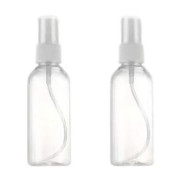 NSESSHome 2Pcs Spray Bottles, 50ml Clear Empty Fine Mist Plastic Mini Travel Bottle Set, Small Refillable Liquid Containers