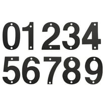 NSESSHome 3 In Floating Address House Number Modern Black Metal Letters Garden Garage Mailbox Decor Number Nail Kit Visual Sign