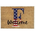 thumbnail image 1 of NSESSHome 4th of July Door Mat, Welcome Patriotic Outdoor Mat for Front Door, Fourth of July American Flag Stars Stripes Farmhouse Non Slip Doormat for Entrance Entryway Outside, 1 of 3