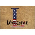 thumbnail image 1 of NSESSHome 4th of July Door mat Outdoor Welcome Patriotic Door Mat Independence Day Rug with Rubber Non Slip Backing Door Mat for Porch Entry Staircase Bathroom Decor, 1 of 2