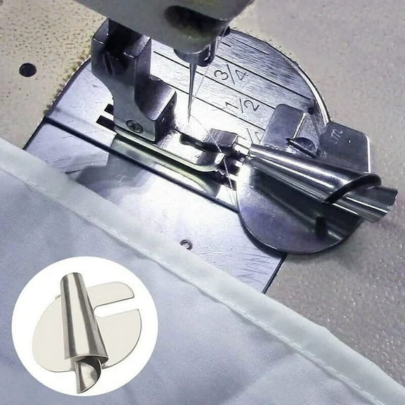 NSESSHome 7mm Sew Rolled Hem Presser Foot,Narrow Rolled Hemming Foot Kit for Sewing Rolled Hemmer Presser Foot for Bicycle Universal,Home Multifunctional Sewing Machines