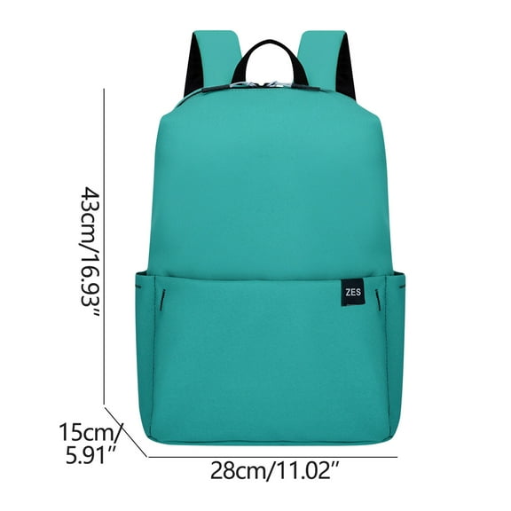 NSESSHome Adult Solid Color Small Backpack Men And Women Style Schoolbag Lightweight Schoolbag