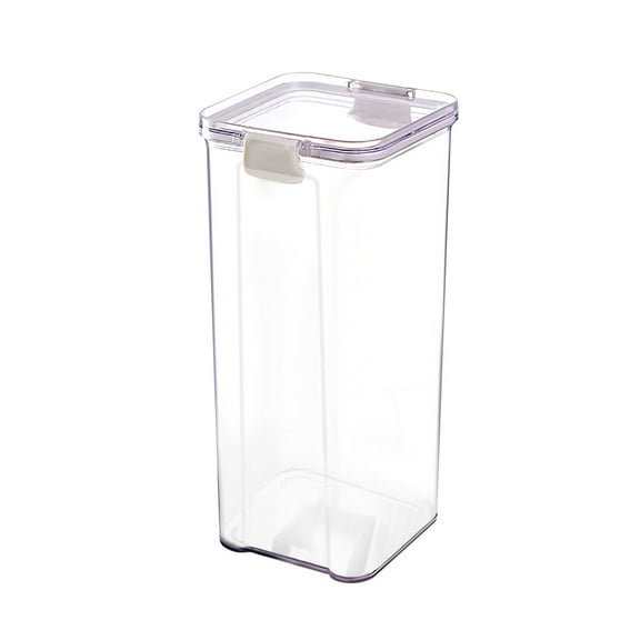 NSESSHome Airtight Glass Jars with Lids Food Storage Jar Round - Tall Spaghetti Container Fastening for Kitchen Canning, Pasta, Nut, Dry Goods