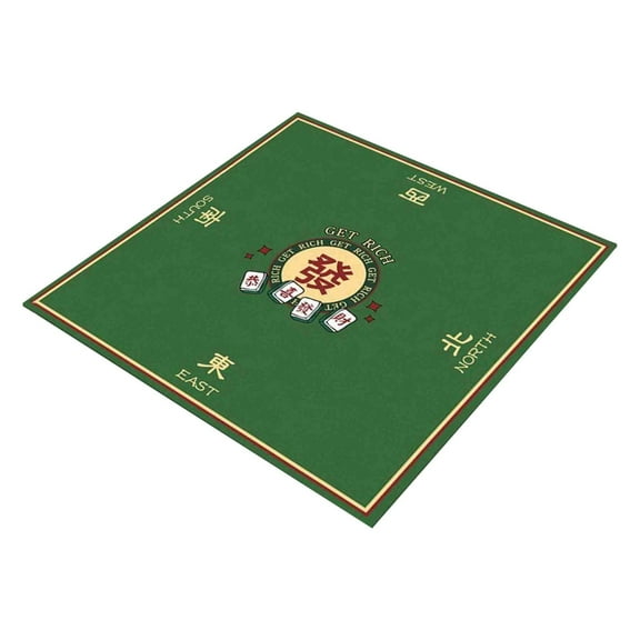NSESSHome Anti-Slip Playmat Mahjong Mat for Mahjong, Board Games, Dominoes, Tile Games Tabletop Cover Poker Mat Roll-up Game Mat - 27.5 x 27.5 Inch