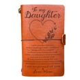 thumbnail image 1 of NSESSHome Artisan Crafted Leather Notebook Journal with Engraved Message, Personalized Thanksgiving Gift for Daughter, Son, Grandchild, Mom, Dad, Record Life's Memories and Cherish Forever, 1 of 9