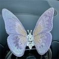 thumbnail image 1 of NSESSHome Butterfly Flat Car Rear View Mirror Accessories Christmas Tree Ornament Decoration Hanging Charm Interior Rearview Pendant Decor Gift, Alloy Ornament for Car Interior, 1 of 2