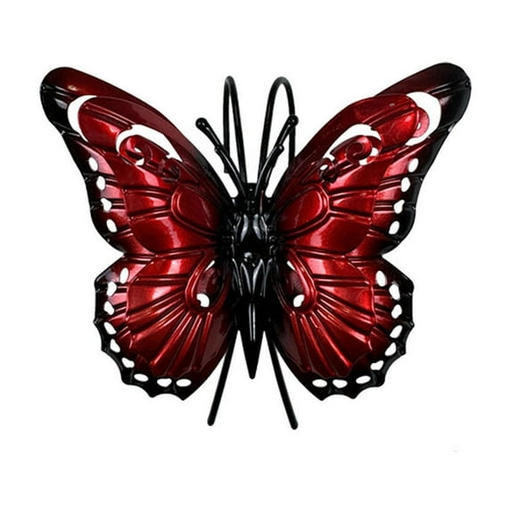 NSESSHome Butterfly Metal Wall Art Decor, Wall Sculpture Decoration Hanging for Home Living Room Bedroom Garden Porch Patio Balcony Ornament for Indoor Outdoor