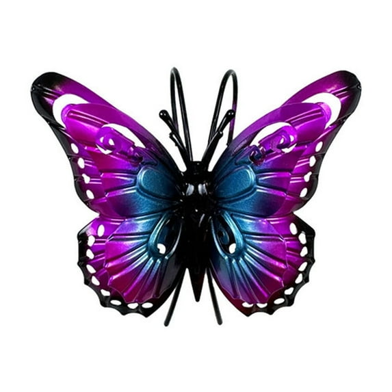 NSESSHome Butterfly Metal Wall Art Decor, Wall Sculpture Decoration Hanging for Home Living Room Bedroom Garden Porch Patio Balcony Ornament for Indoor Outdoor