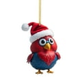 thumbnail image 1 of NSESSHome Clearance Cartoon Rooster Hanging Pendant, Chick Ornament for Car Interior, Lifelike Chicken for Christmas Tree Hanging Decoration Window Wall Home Lovely Animal, 1 of 2